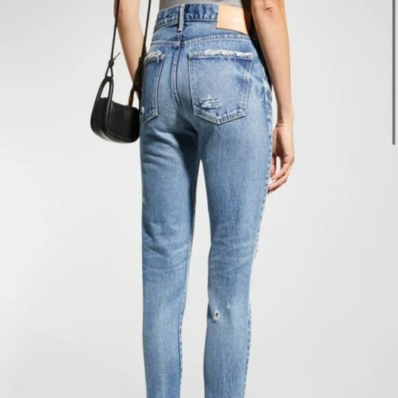 Moussy Merry Distressed Tapered Jeans - Picture 5 of 11